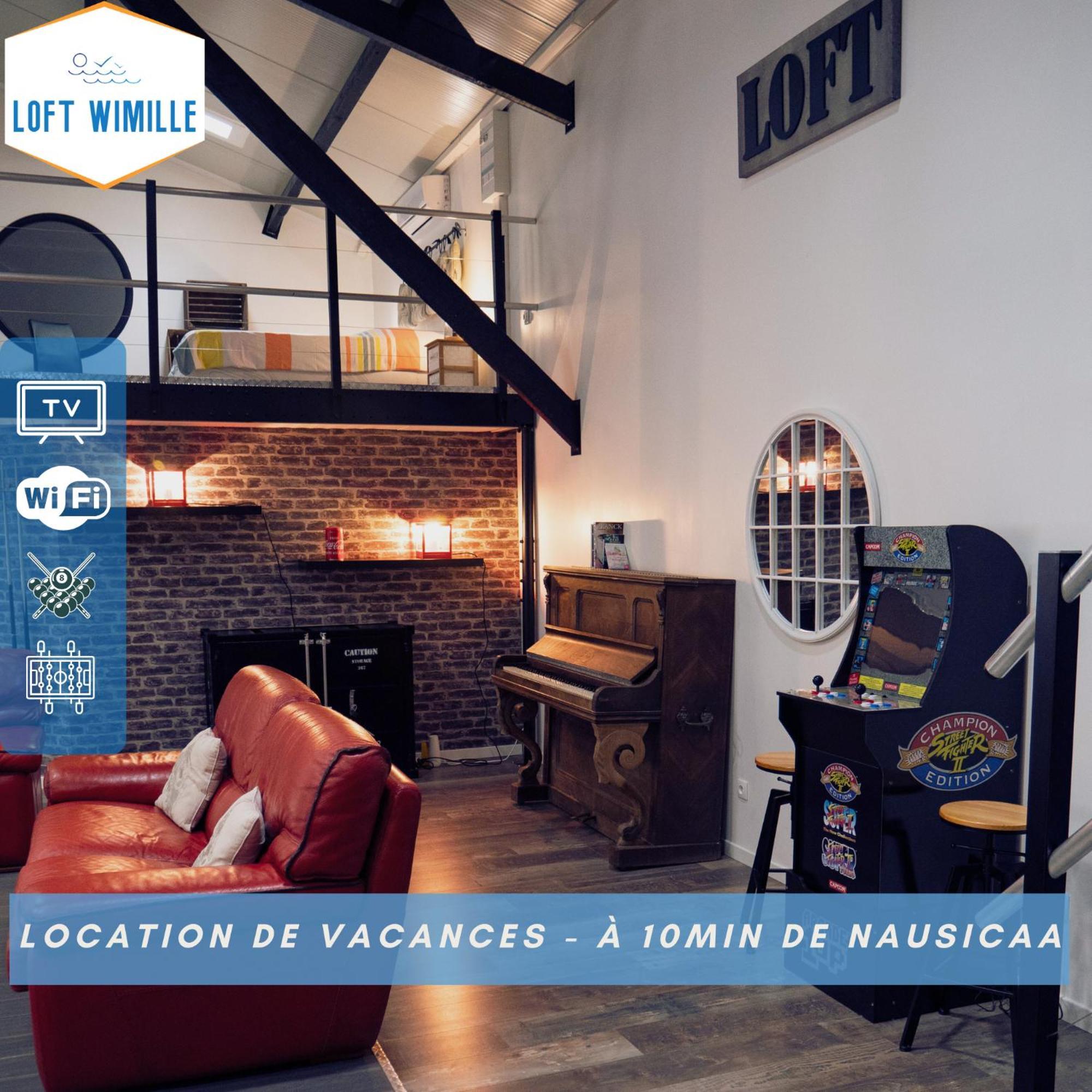 Loft Spacieux A Wimille, Proche De Nausicaa Et Des Plages, 8 Couchages Exterior foto