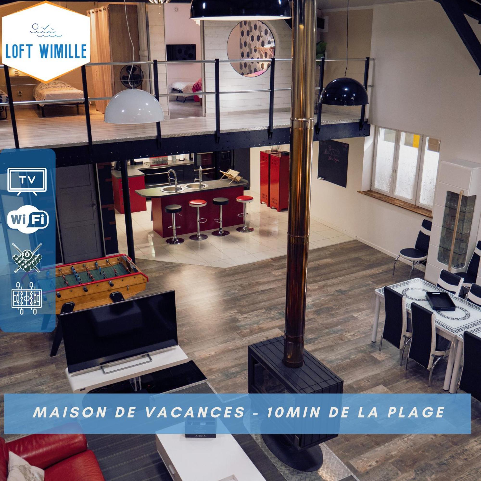 Loft Spacieux A Wimille, Proche De Nausicaa Et Des Plages, 8 Couchages Exterior foto